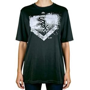 Majestic Black Graphic T-Shirt Chicago White Socks Size XL 18